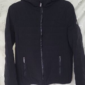 MICHAEL Michael Kors Black Puffer Jacket with Hood